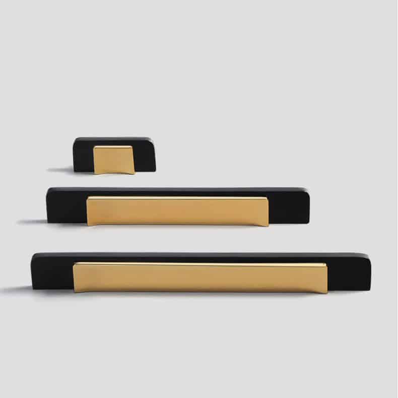 Tay nắm tủ hai lớp chiếc kèn Hamonica G063BW 15
