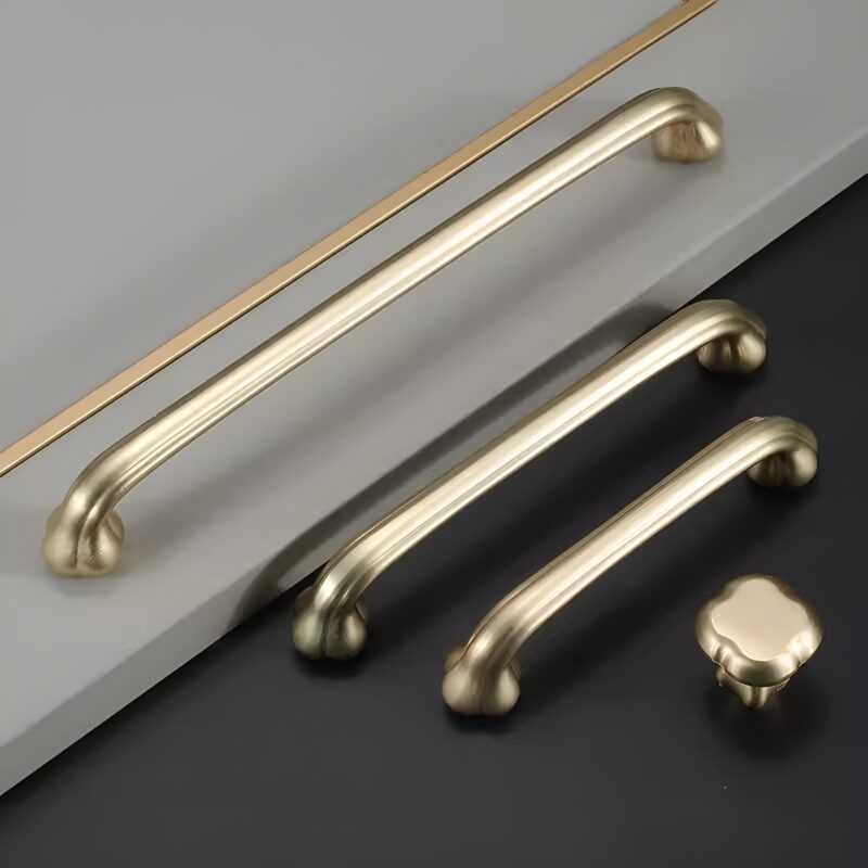 Tay nắm tủ hợp kim kẽm chân đế hoa cách điệu JZ9253 1