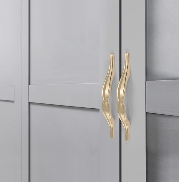 Tay nắm tủ hợp kim kẽm châu Âu tân thời JZ9008 12