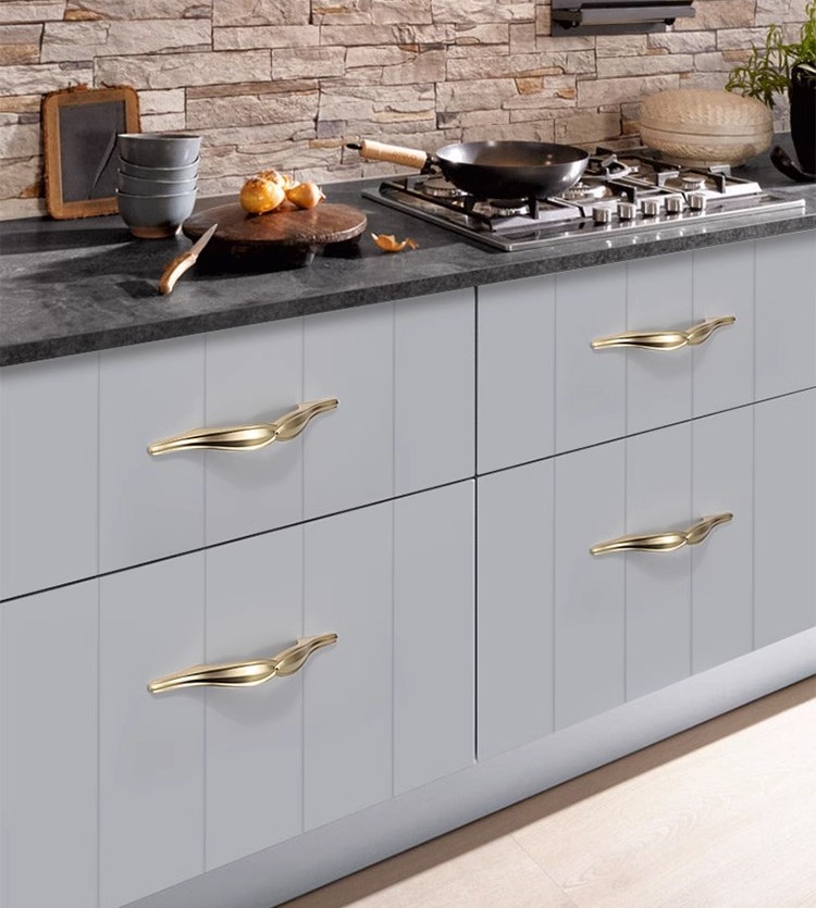 Tay nắm tủ hợp kim kẽm châu Âu tân thời JZ9008 15