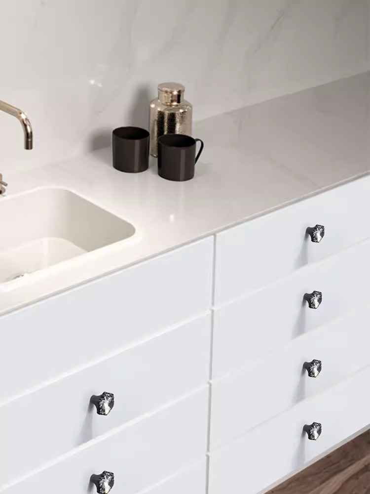 Tay nắm tủ hợp kim kẽm đính pha lê sang trọng JZ2271 17
