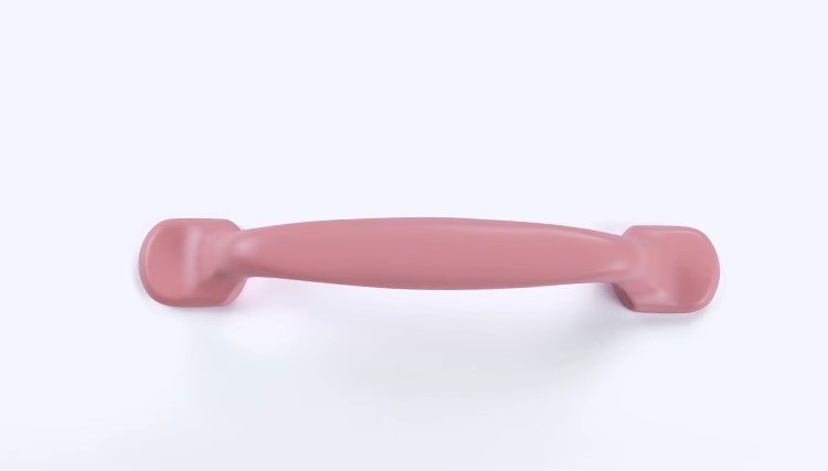 Tay nắm tủ hợp kim kẽm màu hồng macaron SZ6200 11