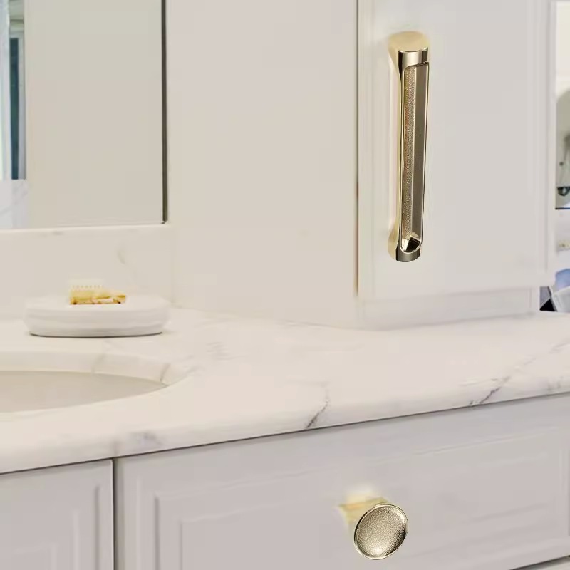 Tay nắm tủ hợp kim kẽm xẻ rãnh hiện đại JZK5078 12