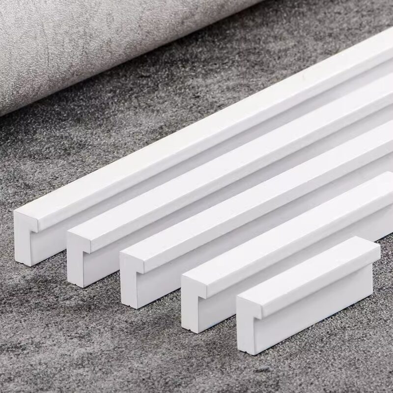 Tay nắm tủ hợp kim nhôm thanh dài màu trắng XLX2117