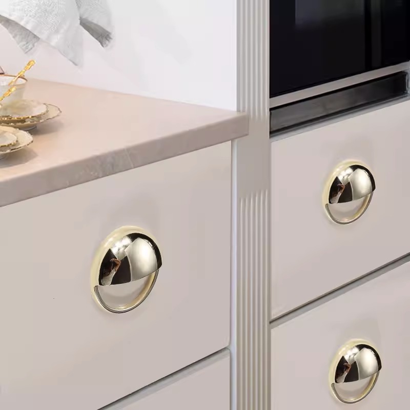 Tay nắm tủ móc bán nguyệt hợp kim kẽm hiện đại JZ6706