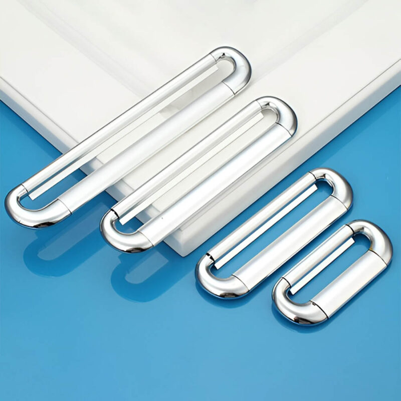 Tay nắm tủ móc hợp kim nhôm màu bạc PLT5204 1