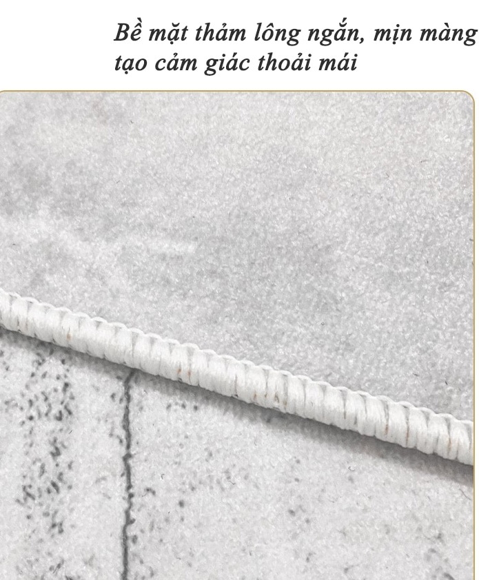 Thảm sàn lông cừu nhân tạo kẻ ô JYJ2104 5