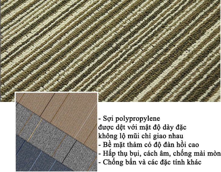 Thảm trải sàn văn phòng kẻ sọc gradient KT6335 15
