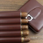 Túi đựng cigar 5 điếu và dao cắt CGL030-2