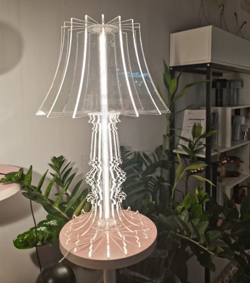 Đèn để bàn trang trí acrylic trong suốt độc đáo HX6559 3