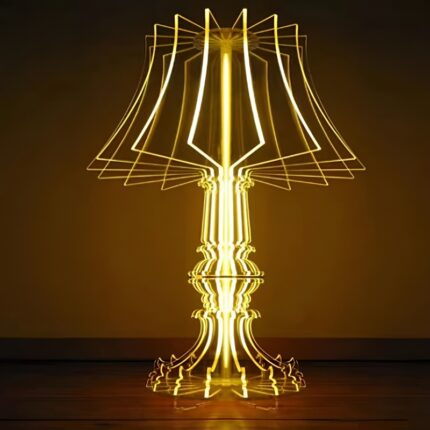 Đèn để bàn trang trí acrylic trong suốt độc đáo HX6559