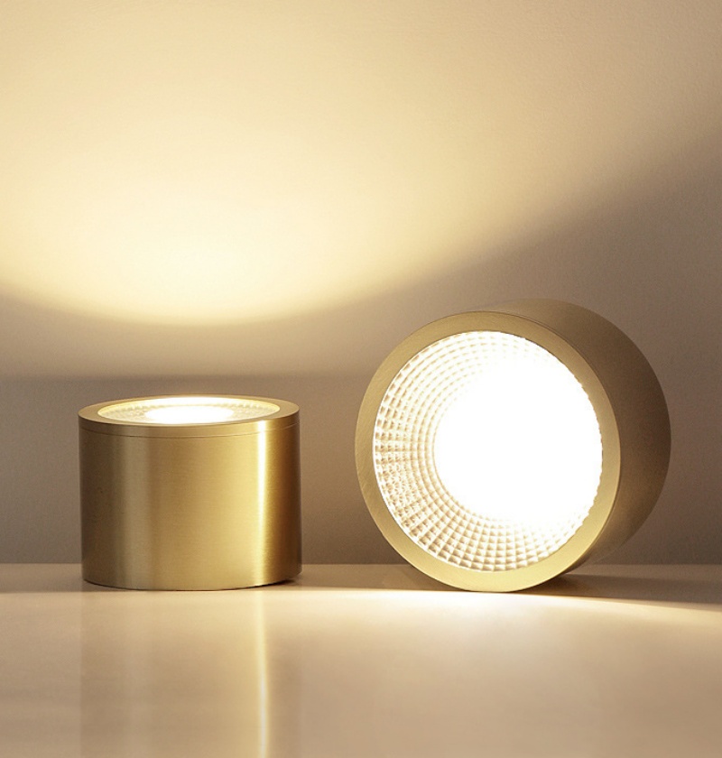 Đèn led ốp trần tròn bằng đồng MD8889 4