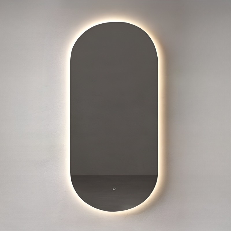 Gương đèn led hình oval nút cảm ứng Taura RT008