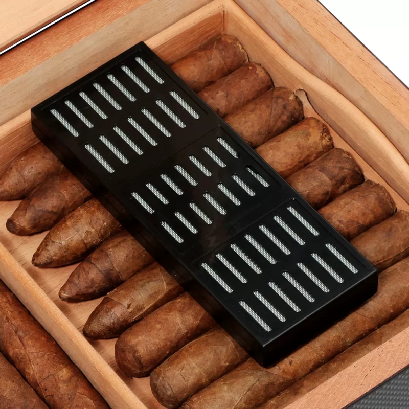 Hộp đựng xì gà gỗ có đồng hồ đo độ ẩm HC74 6