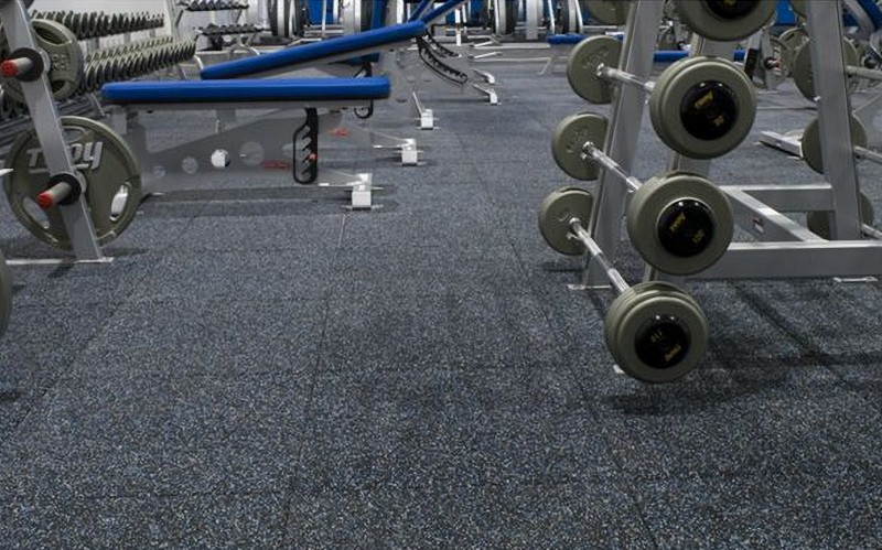 Thảm cao su tấm hoa văn đốm cho phòng gym TC1515 22