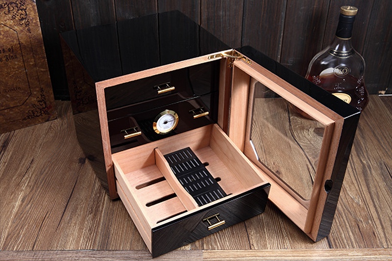Hộp bảo quản cigar ba ngăn sang trọng PCS3523 12