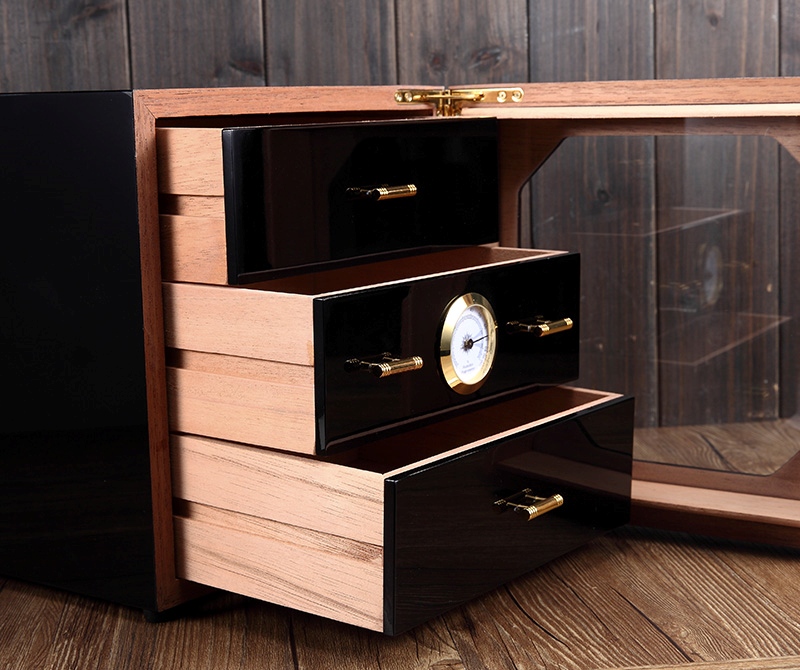 Hộp bảo quản cigar ba ngăn sang trọng PCS3523 11
