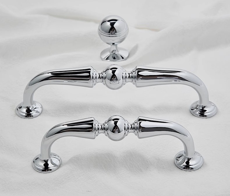 Bộ tay nắm tủ áo bằng đồng mạ chrome hiện đại PALO268 7