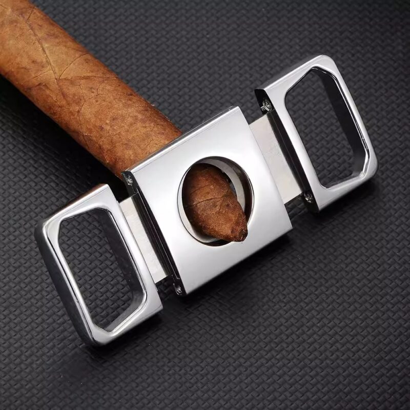 Dao cắt xì gà lưỡi đôi thép không gỉ cao cấp EC119 3