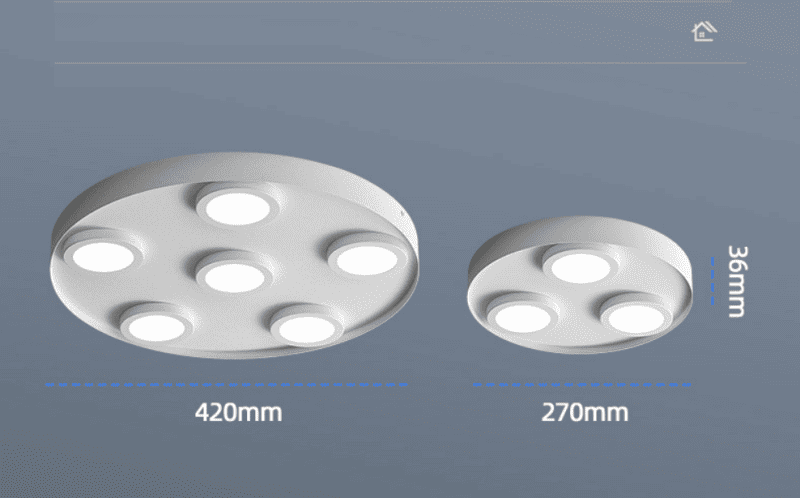Đèn Downlight ốp trần hình tròn siêu mỏng XS7316 10