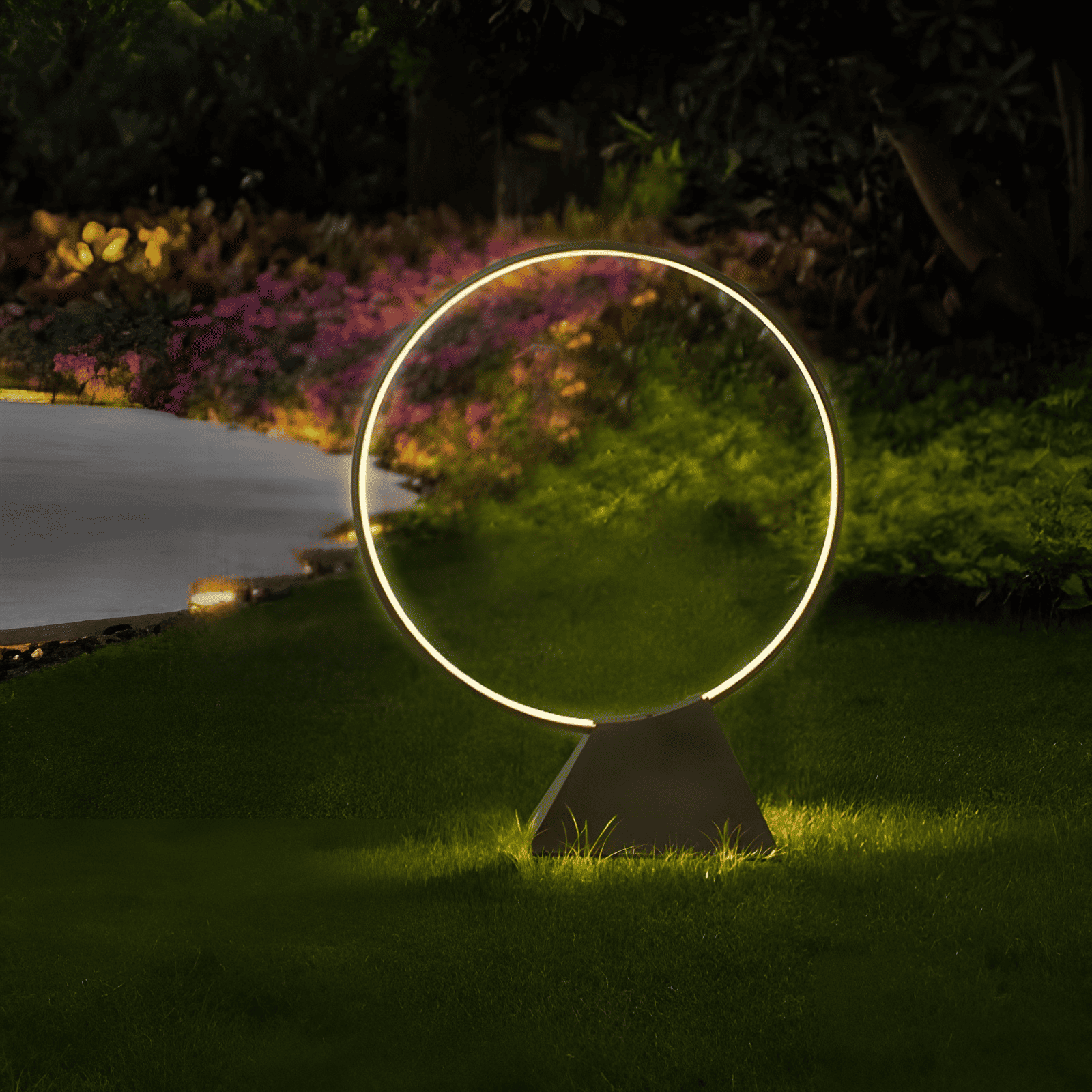 Đèn Led sân cỏ vòng tròn chiếu sáng cảnh quan PX036 6