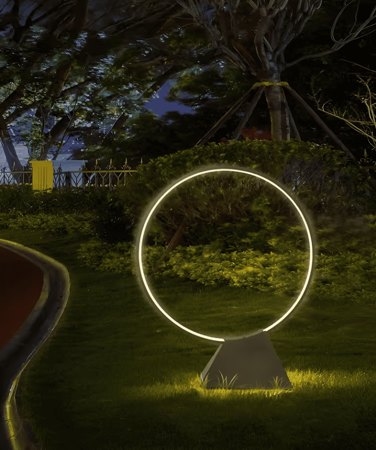 Đèn Led sân cỏ vòng tròn chiếu sáng cảnh quan PX036 7