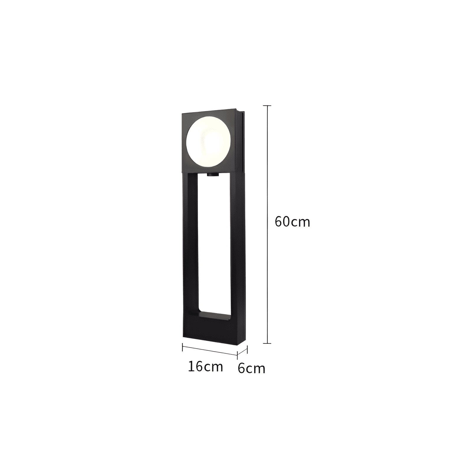 Đèn trụ ngoài trời đế vuông không thấm nước PX037 11