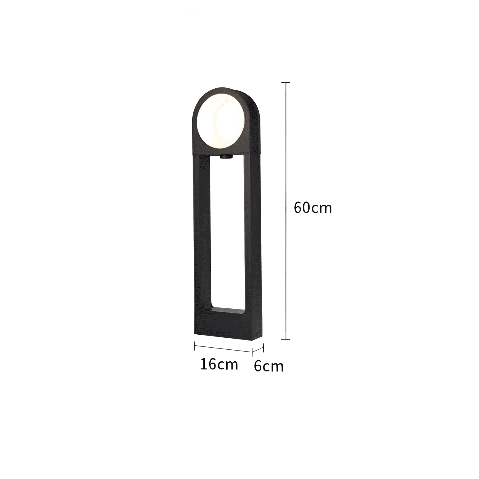 Đèn trụ ngoài trời đế vuông không thấm nước PX037 12