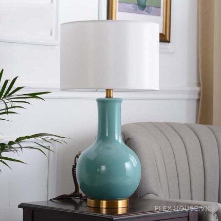 Đèn để bàn gốm sứ nhiều màu HYJ0023-5