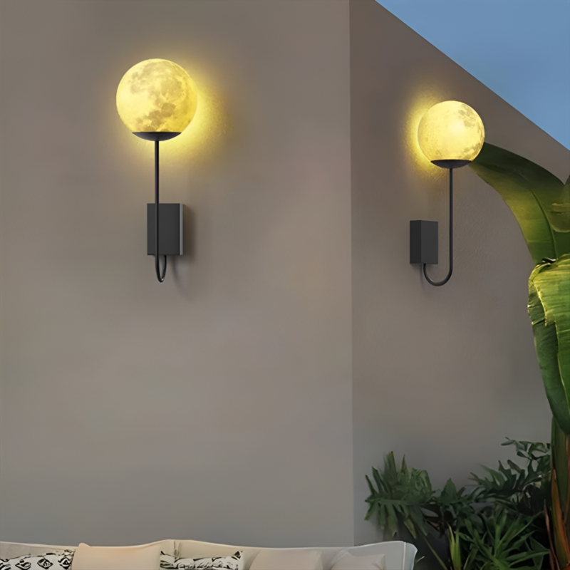 Đèn gắn tường mặt trăng trang trí cảnh quan B2109 2