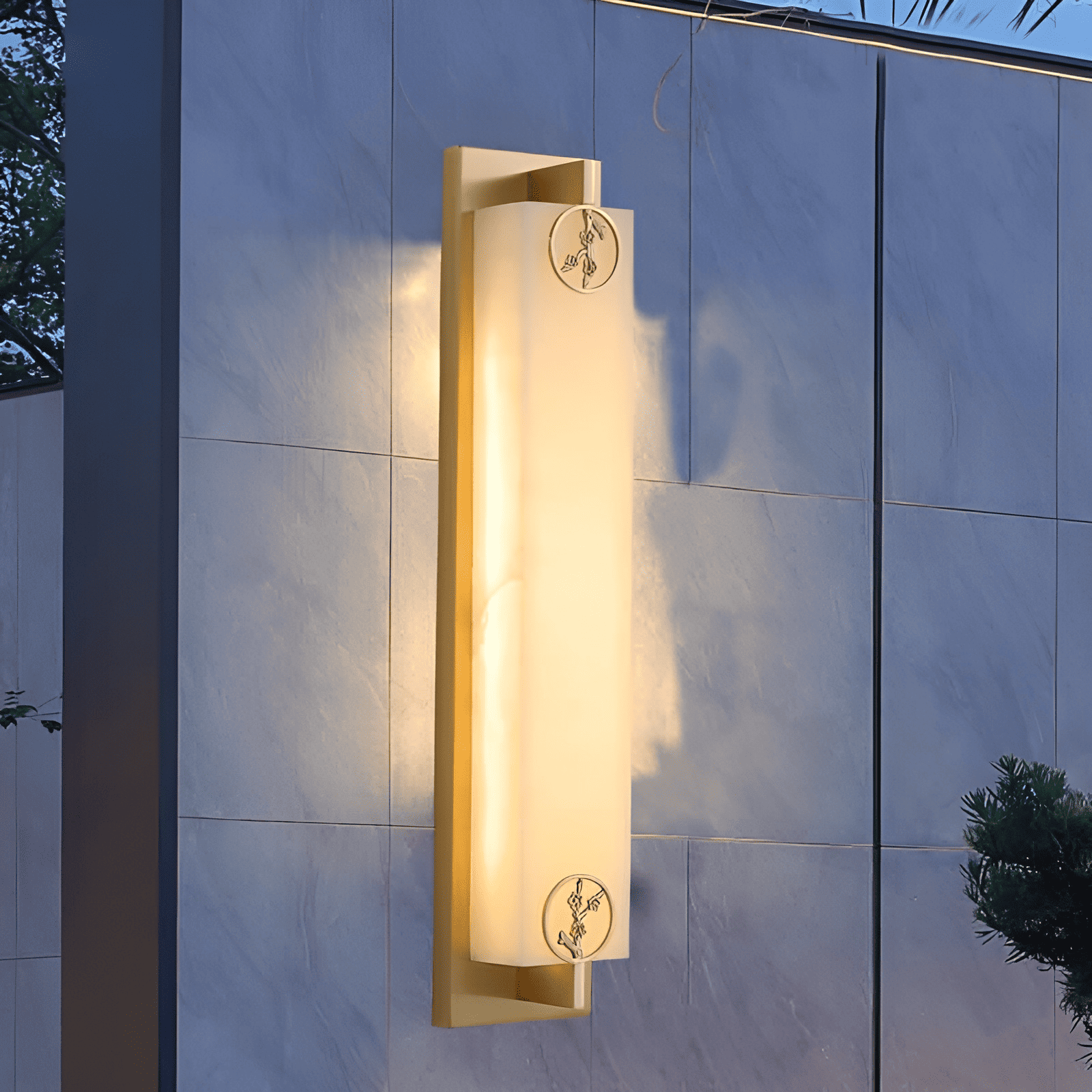 Đèn ốp tường ngoài trời nghệ thuật kiểu Châu Á DG7331 9