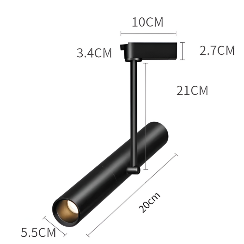 Đèn ray trượt chiếu điểm nội thất nhà hàng GD156 5