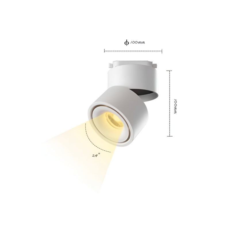 Đèn rọi ray trượt hình trụ sang trọng LD7089 5
