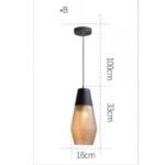 Đèn thả thủy tinh nhiều hình dáng sáng tạo HX103 (5)