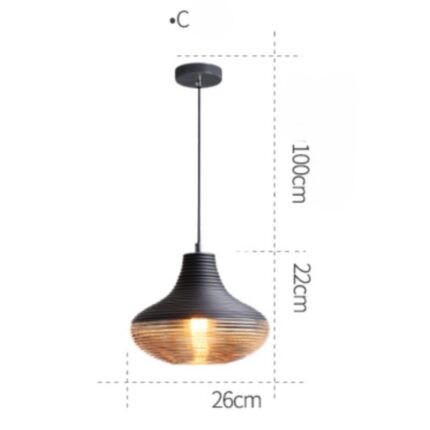 Đèn thả thủy tinh nhiều hình dáng sáng tạo HX103 (6)