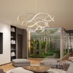 Đèn thả trần hình xoắn nghệ thuật sáng tạo HX091