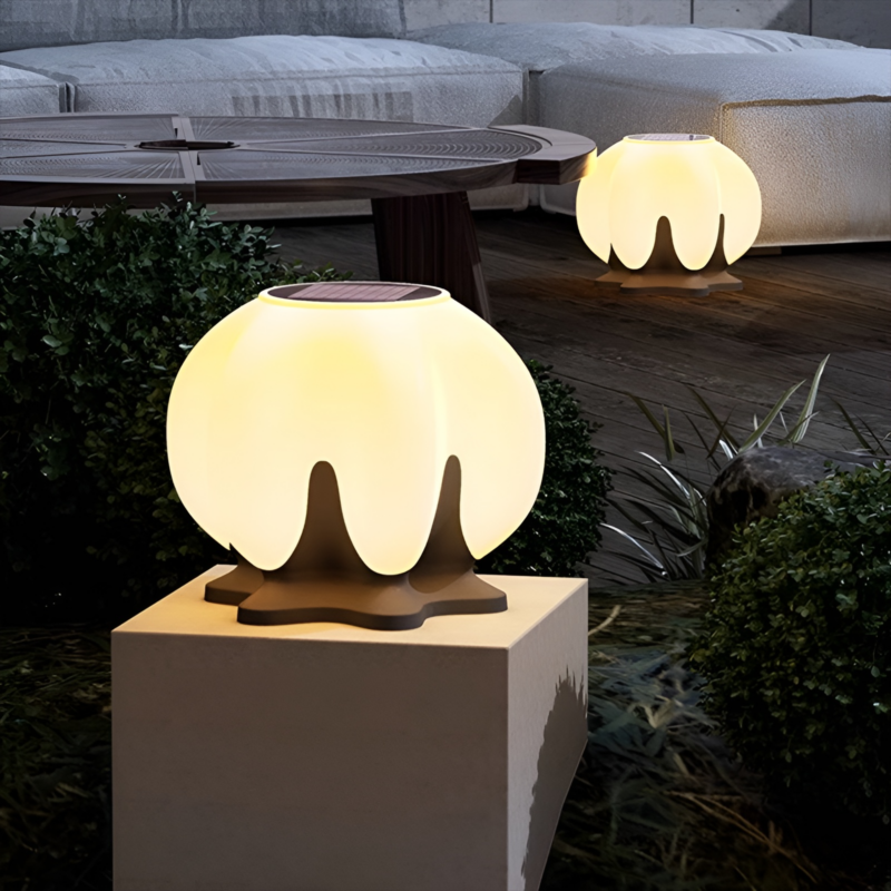 Đèn trụ cổng biệt thự năng lượng mặt trời KDY0466 2