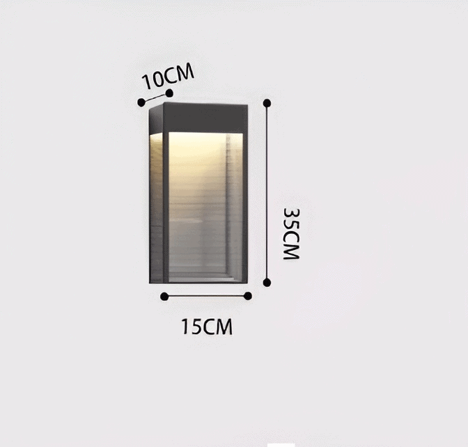 Đèn tường inox cao cấp hình khối chữ nhật BW1036 11