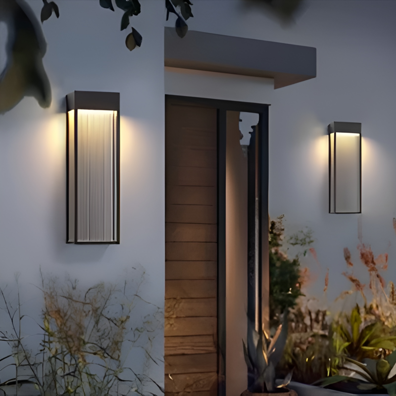 Đèn tường inox cao cấp hình khối chữ nhật BW1036 1
