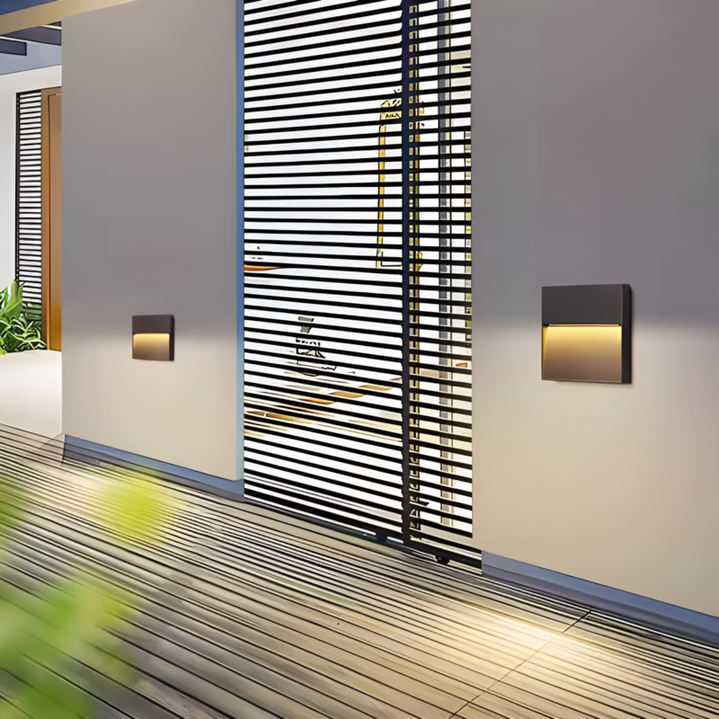 Đèn tường ngoài trời hiện đại chiếu sáng lối đi QY2429 2