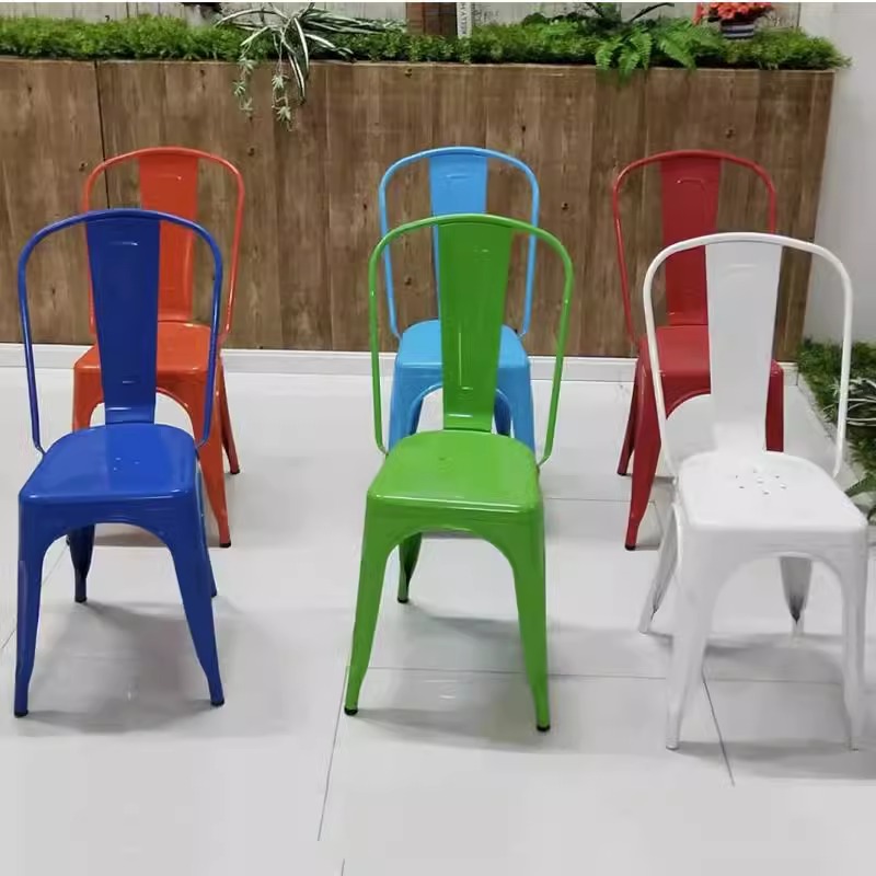 Ghế cafe sắt nghệ thuật hiện đại kiểu Pháp BL2555 4