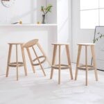 Ghế bar không tựa lưng khung gỗ kiểu Nhật SA2276
