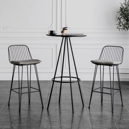 Ghế bar sắt nghệ thuật màu Pastel ngọt ngào BX9140