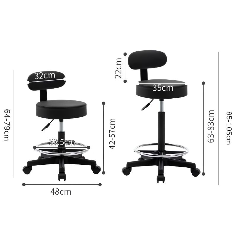 Ghế quầy bar tròn tích hợp bánh xe đa năng AQ4567 11 Ghế quầy bar tròn tích hợp bánh xe đa năng AQ4567 4