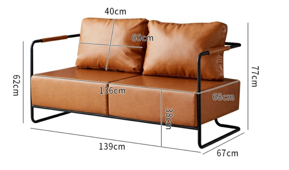 Ghế sofa phòng khách đệm da nhiều màu XC7006 13