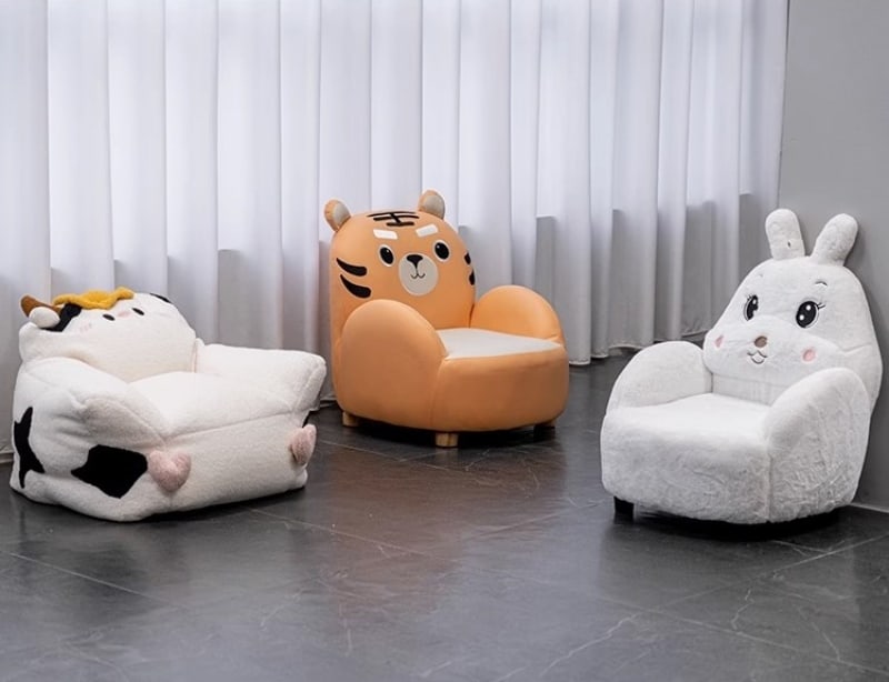 Ghế sofa trẻ em trang trí động vật hoạt hình GSS003 5