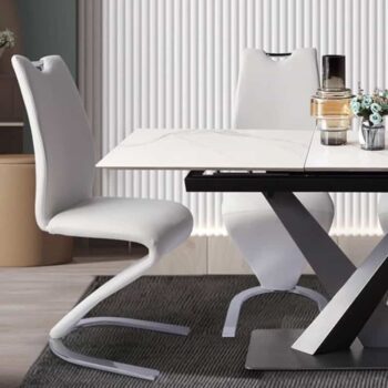 Ghế ăn chữ Z bọc da sáng tạo CG7332