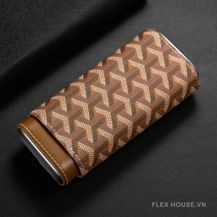 Hộp da đựng cigar 3 điếu độc đáo cá tính CGL782-2