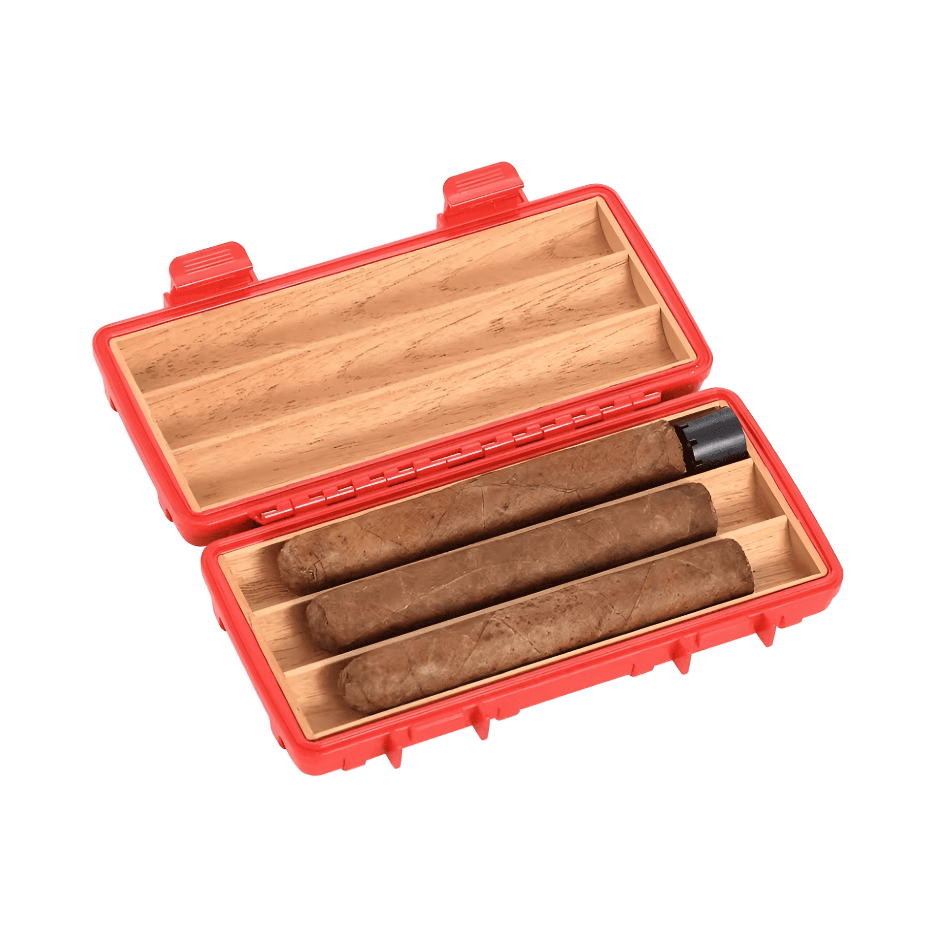Hộp đựng xì gà 3 ngăn gỗ giữ ẩm tiện dụng HC134 12