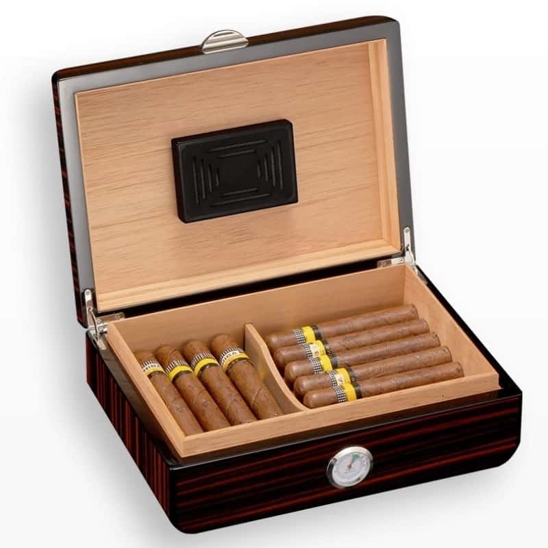 Hộp gỗ dưỡng ẩm cigar đa chức năng HC69 4